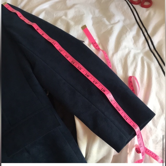 Jackets & Coats Vintage Ultrasuede Blue Navy Jacket Blazer Gold